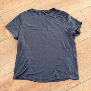 BuffBunny barista blue baby tee